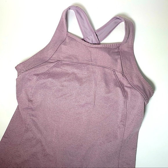Saucony Tops - Saucony athletic striped racer tank top sports bra